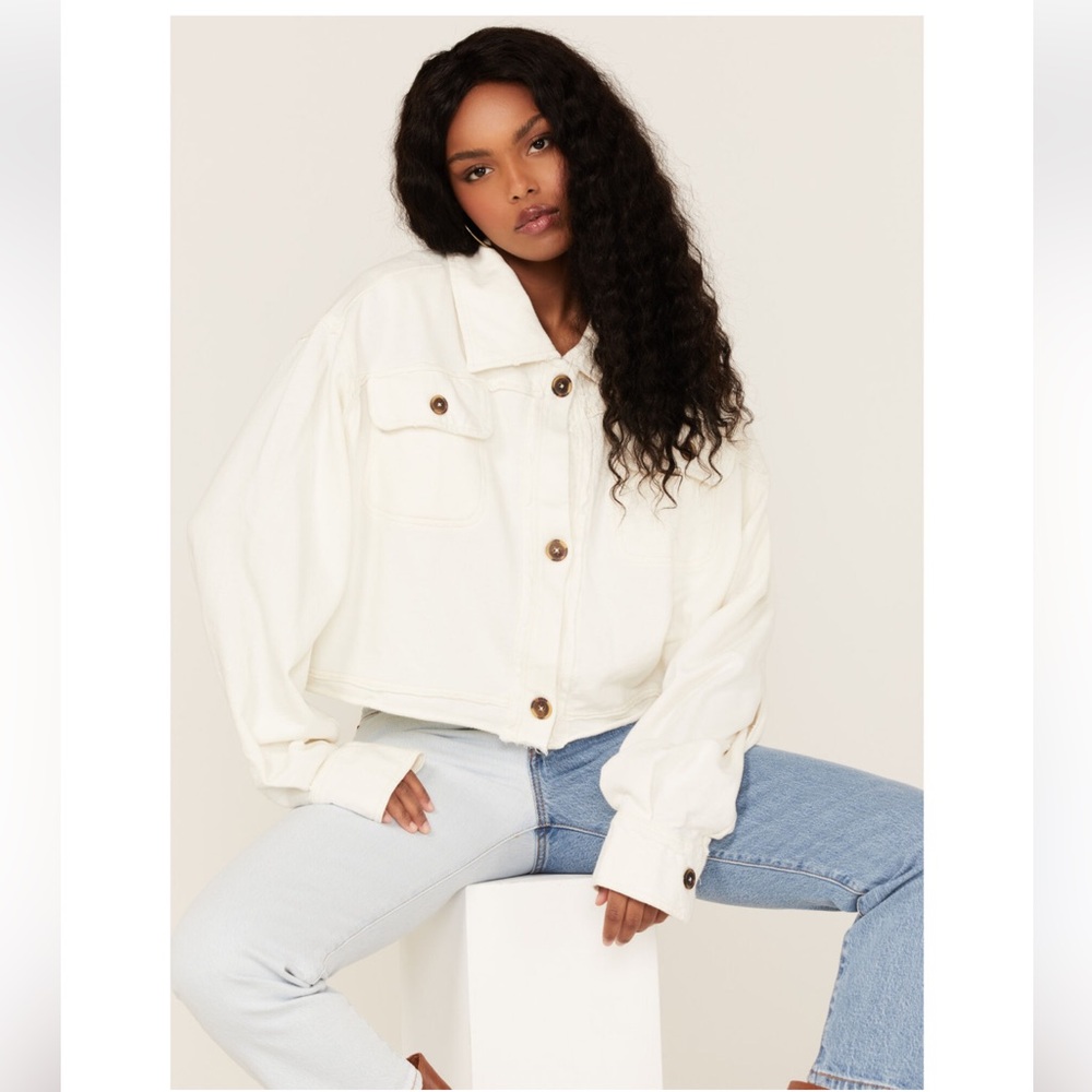 Free People Saturday Cropped Jacket